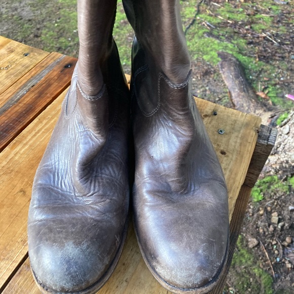 EUC Frye tall boots, dark brown Women's size 11 - Picture 8 of 8